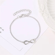 L040 Hot Minimalist Punk Vintage Bijoux Fashion Charm Infinity 8 Bracelets For Women Gift Men Chain Tiny Bangles Cheap Jewelry