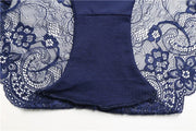 Women's Sexy Lace Panties Seamless Cotton Breathable Briefs Girls Transparent Underpants Plus Size Brand Underwear 1 Piece