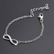 L040 Hot Minimalist Punk Vintage Bijoux Fashion Charm Infinity 8 Bracelets For Women Gift Men Chain Tiny Bangles Cheap Jewelry