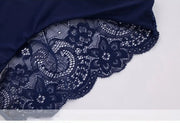 Women's Sexy Lace Panties Seamless Cotton Breathable Briefs Girls Transparent Underpants Plus Size Brand Underwear 1 Piece