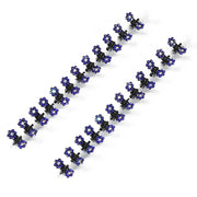 Small 12pcs/pack Crystal Rhinestone Flower Hair Claw Hairpins Styling Accessories Ornaments Hair Clips Hairgrip for Kids Girls