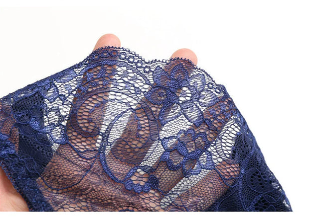 Women's Sexy Lace Panties Seamless Cotton Breathable Briefs Girls Transparent Underpants Plus Size Brand Underwear 1 Piece