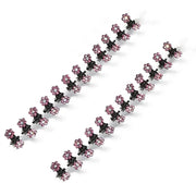 Small 12pcs/pack Crystal Rhinestone Flower Hair Claw Hairpins Styling Accessories Ornaments Hair Clips Hairgrip for Kids Girls