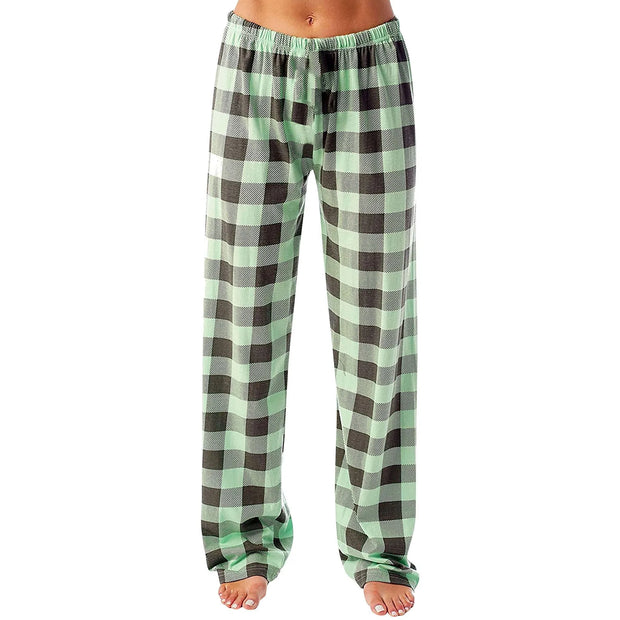 Women Pants Plaid Cotton Loose Ladies Pajama Pants Pyjama Trousers Men Sleep Bottoms Lounge Wear Sleep Lounge Pants Bottoms