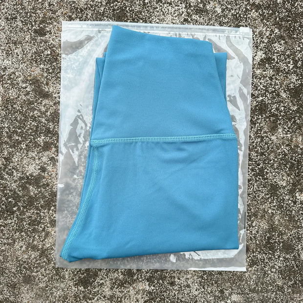 Solid Color High Waist Yoga Legging soft Women Sport Pant Tight Butter Athletic Gym Comprehensive Training Jog Back Waist Pocket