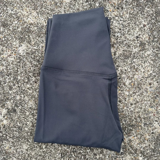 Solid Color High Waist Yoga Legging soft Women Sport Pant Tight Butter Athletic Gym Comprehensive Training Jog Back Waist Pocket