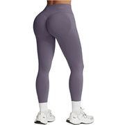 Seamless Women Solid Waist Yoga Pants Three-section Waist Sexy Hip-lifting Tight Sports Pants Fitness Exercise Yoga Pants