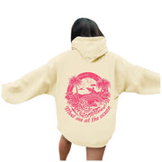 2025Women's Letter Graphics Printed Hoodie Autumn Winter Hoodies Long Sleeved Pockets Pullover Casual Streetwear Sweatshirts