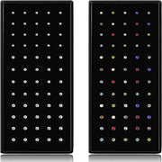 60Pcs Fashion L Shape Rhinestone Crystal Stainless Steel Nose Piercing Ear Bone Women Hypoallergenic Body Jewelry Piercing