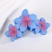 11CM Candy Color 3 Flower Sweet Large Gradient Shark Clip Hairpin Headwear Headdress Hair Accessories For Women Girls Hair Clip
