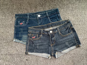 Summer Korean Sexy Low Waist Women Denim Shorts American Lady Y2K Elastic Slim Fit Hot Pants Female Embroidery Wrapping Jeans