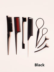 8-piece hair styling comb set with triple tear comb mouse tail comb edge brush hair salon accessories Special for real hair wigs