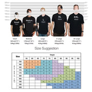 UE Size Custom Team T-shirt for Women, Add Your Own Design in Front and Back, Print and Text, High-quality T-shirt for Men