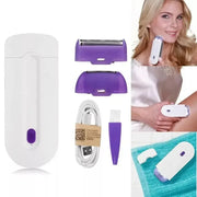Ladies' Body Blue-Light Epilator InductionShaver Hair Remover Tool Rotary Electric Automatic Face Leg Bikini Lip Depilator
