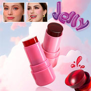 Jelly Blush Stick Lip and Cheek Stick, Multi-purpose Jelly Tint Jelly Blush, Blush Cooling Water Tint Sheer Lip & Cheek Stain
