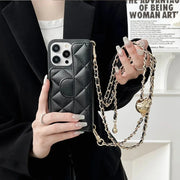 Crossbody Adjustable Lanyard Phone Case for IPhone 17 Air 16 15 14 Plus 13 12 11 Pro Max Wallet Card Slot Holder Leather Cover