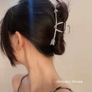 Fashion Elegant Gold Color S-shaped Metal Hairpins Hair Claw For Women Girls Korean Hair Clips Ponytail Clip Hair Accessories