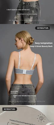 FINETOO Women Underwear Small Chest Sexy Push Up Lingerie Seamless Bra for Women Comfortable Everyday Bra Thick Bralette 32-38AB