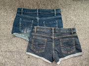 Summer Korean Sexy Low Waist Women Denim Shorts American Lady Y2K Elastic Slim Fit Hot Pants Female Embroidery Wrapping Jeans