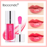 Crystal Jelly Lip Glow Oil 6ml Moisturizing Plumping Lip Gloss Makeup Sexy Plump Lip Glow Oil Tinted Lips Plumper Care Cosmetics