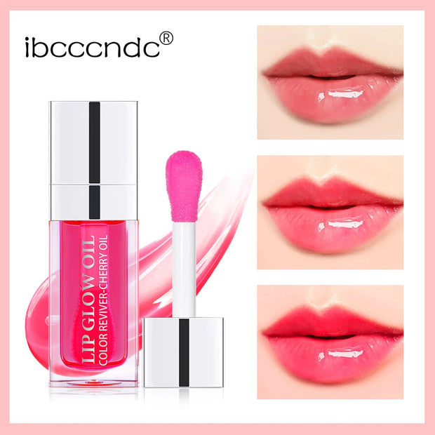 Crystal Jelly Lip Glow Oil 6ml Moisturizing Plumping Lip Gloss Makeup Sexy Plump Lip Glow Oil Tinted Lips Plumper Care Cosmetics