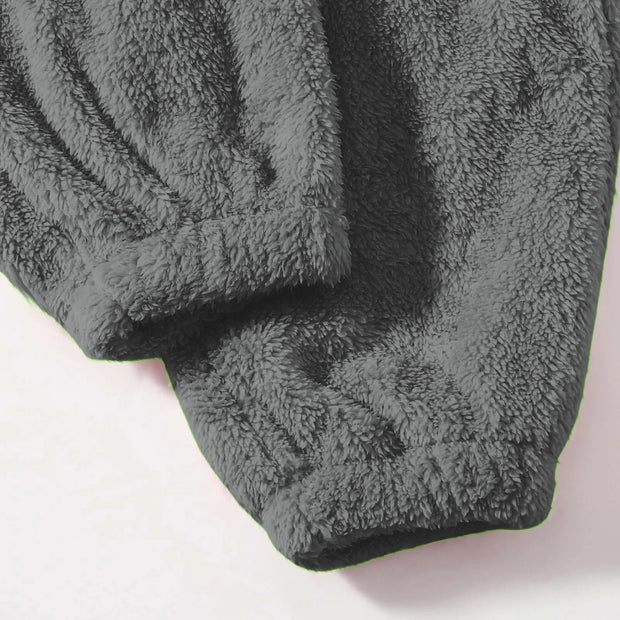 Women Comfortable Plush Sleep Bottoms Trendy Casual Solid Color Pajama Pants Female Leisure Family Daily Soft Cozy Trousers