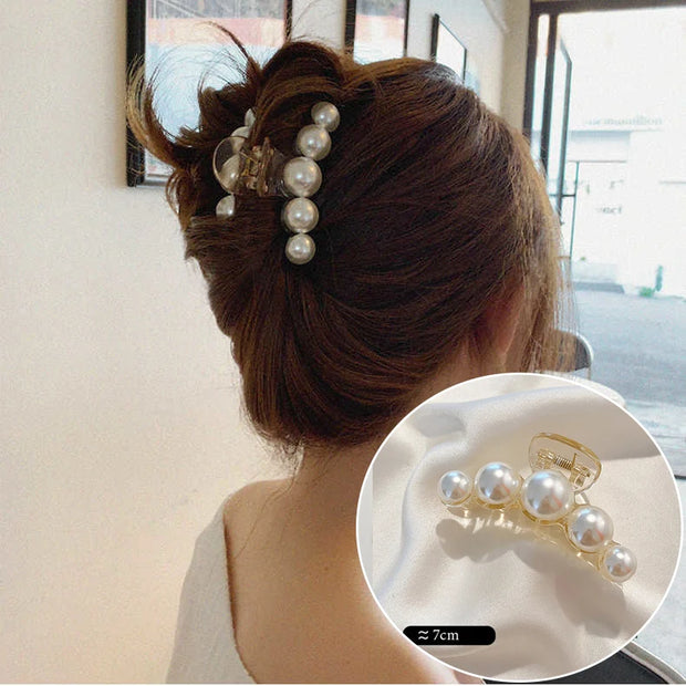 Fashion Elegant Gold Color S-shaped Metal Hairpins Hair Claw For Women Girls Korean Hair Clips Ponytail Clip Hair Accessories