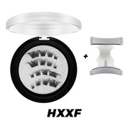 DINGSEN Magnetic Eyelashes 3D Natural False Eyelashes Reusable 4pcs Magnet Clip Set Lashes Extension makeup Tweezers Lash Set