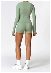 NCLAGEN Yoga Shirts For Women Long Sleeve Winter Fitness Running Gym Clothes Workout Dry Fit Breathable High Elastic Sports Top