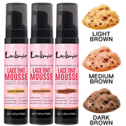 LOCKMIO Natural Lace Tint Spray Dyed Foam Mousse for Women 100ML Wigs Mesh Skin-fitting Invisible Colorant Cosplay Wig Dye Mist