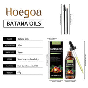 Batana Hair Care Essential Oil Smooth Shine Anti-Frizz Hair Serum Promote Hair Growth Strengthening Nourishing Scalp Care Oil
