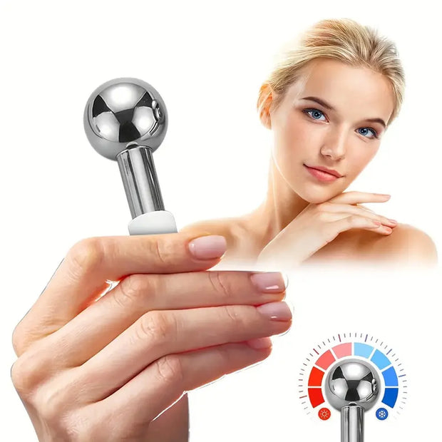Stainless Steel Ice Globes Cooling Facial Sticks Beauty Spa Skin Care Tools Fine Wrinkles Tighten Pores Reduce Puffiness