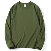 2024 Autumn Women Leisure Cotton Daily Long Sleeve Tops Lady Versatile Round Neck Baggy Clothes Female Concise Solid T-shirts