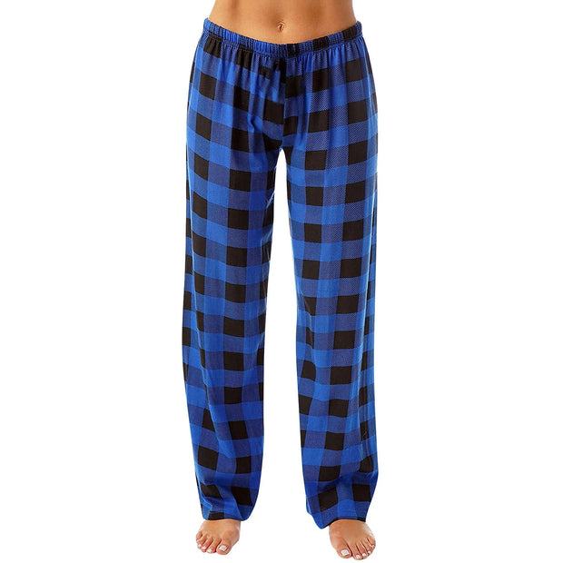 Women Pants Plaid Cotton Loose Ladies Pajama Pants Pyjama Trousers Men Sleep Bottoms Lounge Wear Sleep Lounge Pants Bottoms