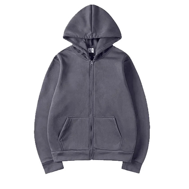 2025 Women Fleece Zip Up Hoodies Running Sports Sweatshirts Fashion Female Classic Casual Zipper Jackets Y2k Hip Hop Streetwear