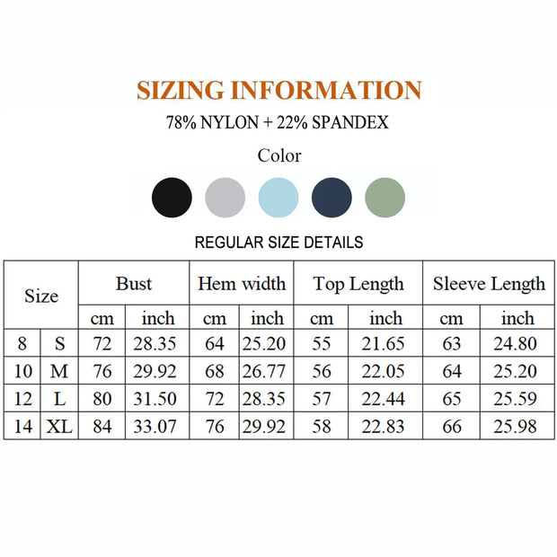 NCLAGEN Yoga Shirts For Women Long Sleeve Winter Fitness Running Gym Clothes Workout Dry Fit Breathable High Elastic Sports Top