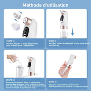 Electric Small Bubble Blackhead Remover USB Water Cycle Pore Acne Pimple Removal Vacuum Suction Facial Nose Cleaner Tool