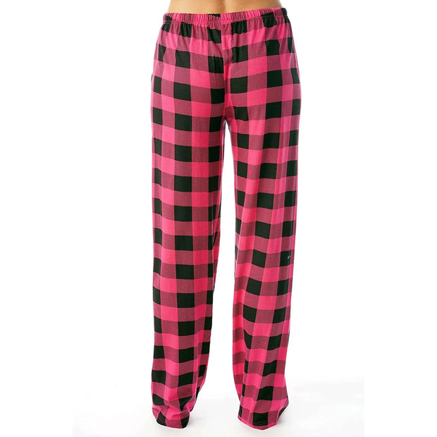 Women Pants Plaid Cotton Loose Ladies Pajama Pants Pyjama Trousers Men Sleep Bottoms Lounge Wear Sleep Lounge Pants Bottoms