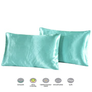 Mulberry Silk Pillowcase for Hair & Skin Care Anti-Frizz Satin Pillow Case Queen/King Super Soft Hypoallergenic Bedding Cover