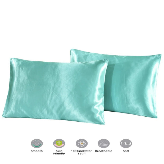Mulberry Silk Pillowcase for Hair & Skin Care Anti-Frizz Satin Pillow Case Queen/King Super Soft Hypoallergenic Bedding Cover