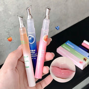 Peach Lip Oil Hydrating Mirror Lip Gloss Moisturizing Non-sticky Lip Tint Lips Plumper Autumn and Winter Lips Care Serum Primer
