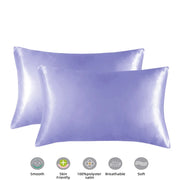 Mulberry Silk Pillowcase for Hair & Skin Care Anti-Frizz Satin Pillow Case Queen/King Super Soft Hypoallergenic Bedding Cover