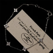 New Crystal Flower Stainless Steel Bracelet Women Fashion Personality Korean Bracelet Jewelry Accessories Anniversary Gift