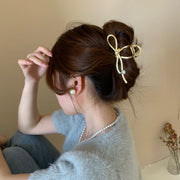 Fashion Elegant Gold Color S-shaped Metal Hairpins Hair Claw For Women Girls Korean Hair Clips Ponytail Clip Hair Accessories