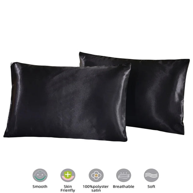 Mulberry Silk Pillowcase for Hair & Skin Care Anti-Frizz Satin Pillow Case Queen/King Super Soft Hypoallergenic Bedding Cover