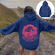 2025Women's Letter Graphics Printed Hoodie Autumn Winter Hoodies Long Sleeved Pockets Pullover Casual Streetwear Sweatshirts