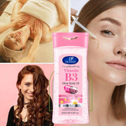 DR.DAVEY VitaminB3Glossy Body Oil，200Ml/6.8Fluid Ounce，Nourishing massage oil for all skin types，Contains glycerin，Basic Functio