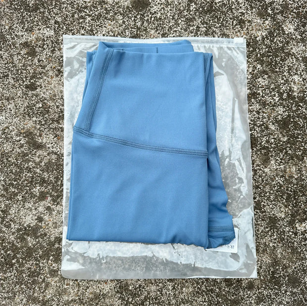 Solid Color High Waist Yoga Legging soft Women Sport Pant Tight Butter Athletic Gym Comprehensive Training Jog Back Waist Pocket