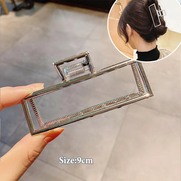 Fashion Elegant Gold Color S-shaped Metal Hairpins Hair Claw For Women Girls Korean Hair Clips Ponytail Clip Hair Accessories