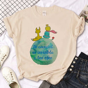 The Little Prince Print Tee Women T-shirts Harajuku Tshirt Girl 2000s Clothing kawaii Print T Shirt For Women